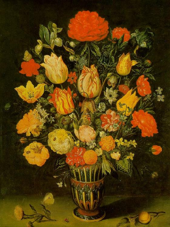 BOSSCHAERT, Ambrosius the Elder Still-Life of Flowers f oil painting picture